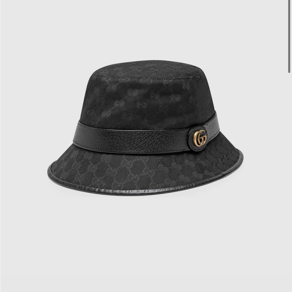Gucci Black Canvas Bucket Hat